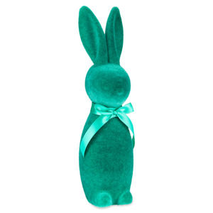 Flocked bunny, flocked bunny rabbit, flocked Easter bunny